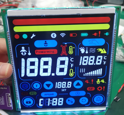 segment lcd with touch